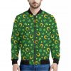 Irish Saint Patrick's Day Pattern Print Bomber Jacket