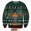 Jack Daniel'S Tennessee Whiskey Knitting Pattern 3D All Over Print Ugly Christmas Sweatshirt