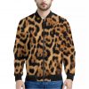 Jaguar Fur Pattern Print Bomber Jacket
