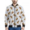 Japanese Tiger Pattern Print Bomber Jacket