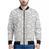 Kawaii Sheep Pattern Print Bomber Jacket
