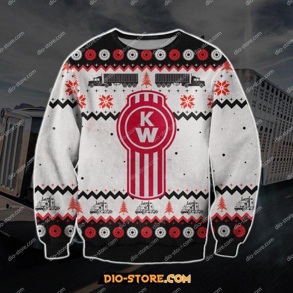Kenworth Trucks 3D Knitting Pattern Print Ugly Christmas Sweatshirt