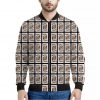 King Of Hearts Playing Card Pattern Print Bomber Jacket