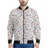 Lacrosse Sport Pattern Print Bomber Jacket