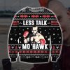 Less Talk More Mohawk Knitting Pattern 3D Print Ugly Christmas Sweatshirt
