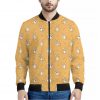 Little Corgi Pattern Print Bomber Jacket