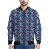 Little Cute Mermaid Pattern Print Bomber Jacket