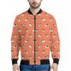 Little Jack Russell Terrier Print Bomber Jacket