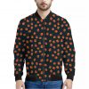 Little Pumpkin Pattern Print Bomber Jacket
