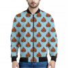 Lovely Poop Pattern Print Bomber Jacket