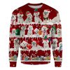 Maltese Snow Christmas Ugly Christmas Sweatshirt Animal Dog Cat Sweater Unisex