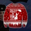 Mary Poppins Knitting Pattern 3D Print Ugly Christmas Sweatshirt
