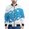 Milk Print Bomber Jacket