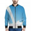 Milk Splash Print Bomber Jacket
