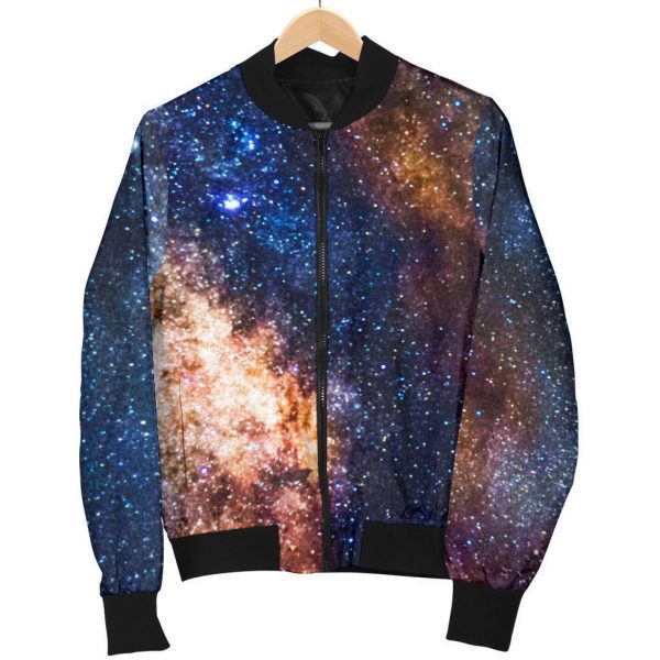 Milky Way Universe Galaxy Space Print Bomber Jacket