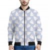 Mini Rabbit Pattern Print Bomber Jacket