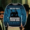 Mission From God 3D Print Ugly Christmas Sweatshirt