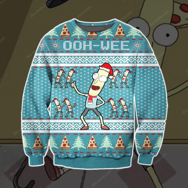 Mr. Poopy Butthole Knitting Pattern 3D Print Ugly Sweatshirt