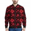 Muladhara Chakra Pattern Print Bomber Jacket