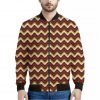Native American Chevron Tribal Print Bomber Jacket