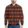 Native American Pendleton Pattern Print Bomber Jacket