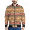 Native Pendleton Navajo Pattern Print Bomber Jacket