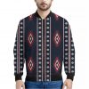 Native Tribal Navajo Pattern Print Bomber Jacket