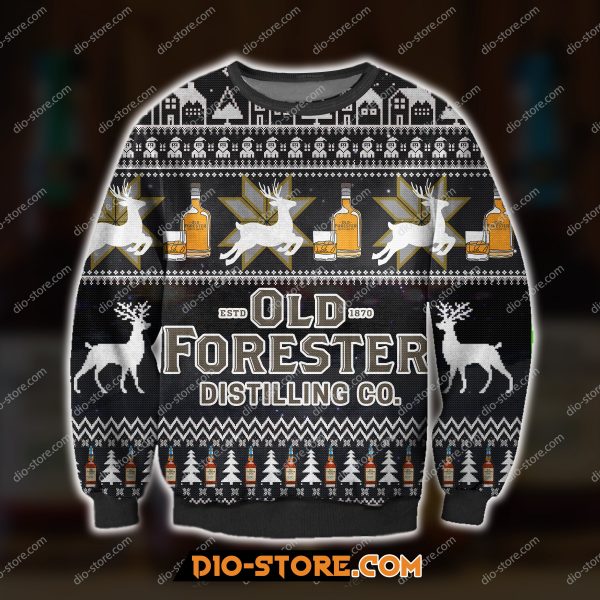 Old Forester Knitting Pattern 3D Print Ugly Sweatshirt