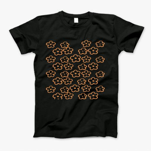 Orange Mini Cutie Flowers T-Shirt