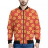 Orange Slices Pattern Print Bomber Jacket