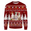Parson Russell Terrier Ugly Christmas Sweatshirt Animal Dog Cat Sweater Unisex