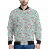 Pastel Cupcake Pattern Print Bomber Jacket