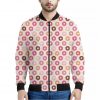 Pastel Donut Pattern Print Bomber Jacket