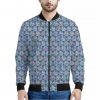 Pastel Volleyball Pattern Print Bomber Jacket