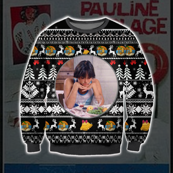 Pauline At The Beach 3D All Over Printed Christmas Sweatshirt