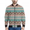 Pendleton Navajo Geometric Pattern Print Bomber Jacket