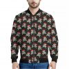 Pirate Skull Crossbones Pattern Print Bomber Jacket
