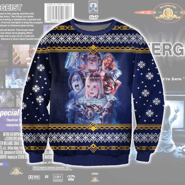 Poltergeist It Knows What Scares You 3D All Over Printed Ugly Sweatshirt