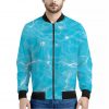 Pool Water Surface Print Bomber Jacket