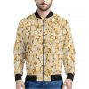 Popcorn Print Bomber Jacket