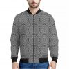 Psychedelic Circle Pattern Print Bomber Jacket