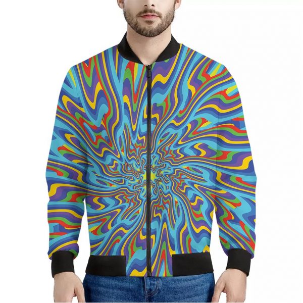 Psychedelic Print Bomber Jacket