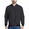 Purple Zodiac Stars Pattern Print Bomber Jacket