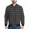 Rainbow LGBT Peace Sign Pattern Print Bomber Jacket