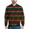 Rastafarian Hemp Pattern Print Bomber Jacket