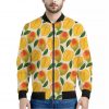Ripe Mango Fruit Pattern Print Bomber Jacket