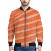 Salmon Fillet Print Bomber Jacket