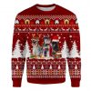 Schnauzer Ugly Christmas Sweatshirt Animal Dog Cat Sweater Unisex