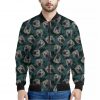 Shar Pei Face Pattern Print Bomber Jacket