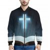 Shining Holy Bible Print Bomber Jacket